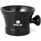 Epsilon Ceramic Shaving Bowl With Handle (Black)