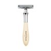 Edwin Jagger Closed Comb Chatsworth Plaza Safety Razor (DE) Ivory/Chrome IVPSR