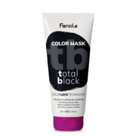   Fanola Color Mask Total Black színező hajpakolás fekete, 200 ml