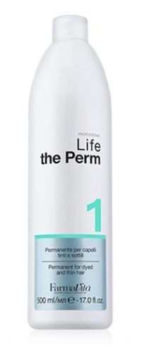 Farmavita Life Perm dauervíz 1 száraz, vékonyszálú és érzékeny hajra, 500 ml