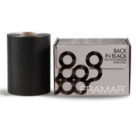   Framar Embossed Roll Back in Black dombornyomott színes melírfólia, 97,5 m