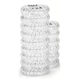 Hair Power csavart szilikon hajgumi, átlátszó, 1 db