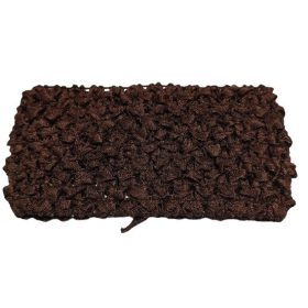 Hair Power rizsmintás gumírozott fejpánt, sötétbarna