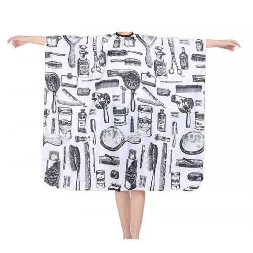 Hair Power fehér mintás beakasztós beterítőkendő