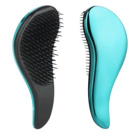 Hair Power hullámos bontókefe, türkiz metál