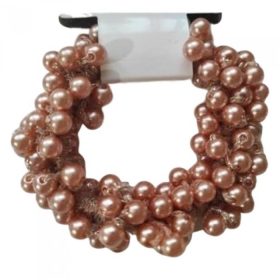 Hair Power gyöngyös hajgumi, rose gold