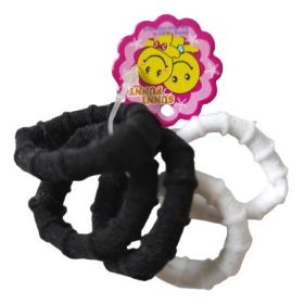 Hair Power gyerek hajgumi szett, fekete-fehér, 5 db