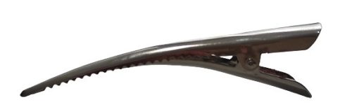 Hair Power fényes ezüst hajcsipesz HP395, 8 cm