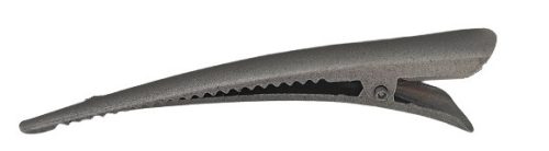 Hair Power matt ezüst hajcsipesz HP396, 8 cm