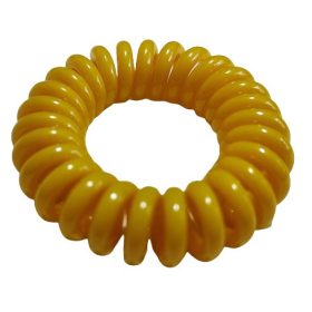 Hair Power csavart szilikon hajgumi, citromsárga