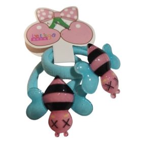 Hair Power gyerek hajgumi, méhecskés, világoskék