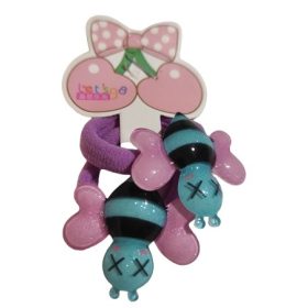 Hair Power gyerek hajgumi, méhecskés, lila