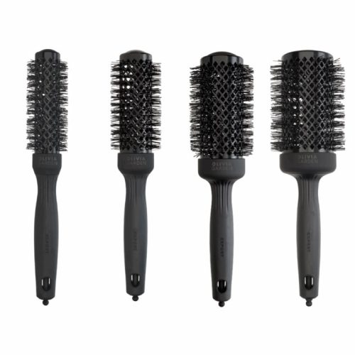 Olivia Garden Expert Blowout Shine Black fekete körkefe szett 25+35+45+55