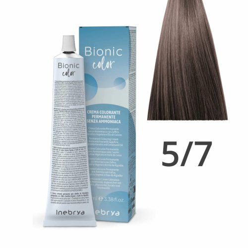 Inebrya Bionic Color ammóniamentes és PPD-mentes hajfesték 5.7