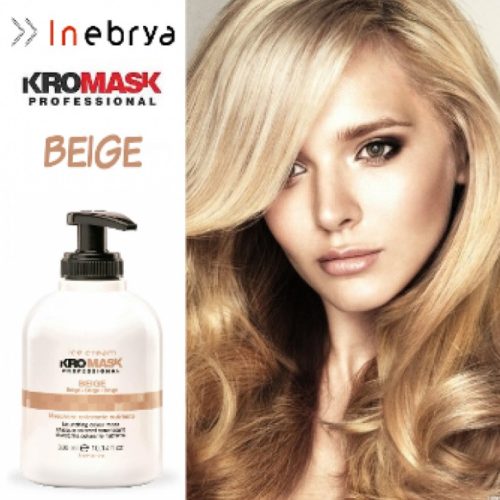 Inebrya Kromask hajszínező hajpakolás, Beige, 300 ml