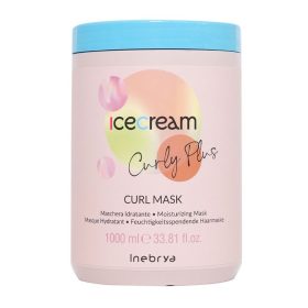 Inebrya Ice Cream Curly Plus hajpakolás göndör hajra, 1 l