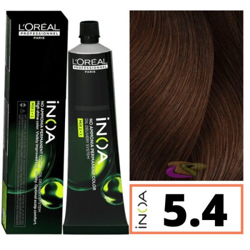 Loreal INOA ammóniamentes hajfesték 5.4