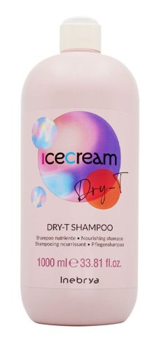 Inebrya Ice Cream Dry-T sampon Száraz hajra, Sérült hajra hajra, 1 l