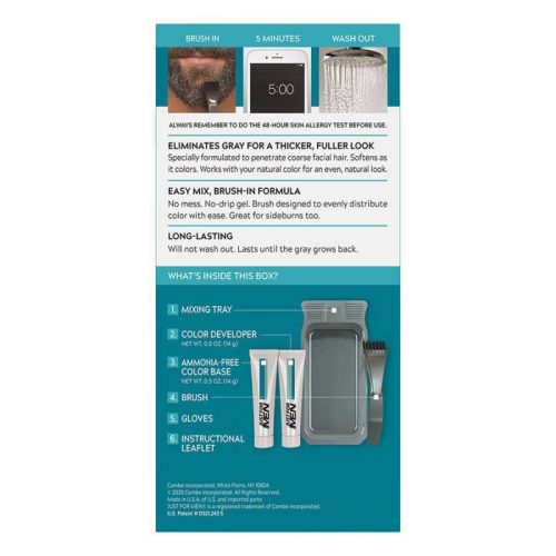 Just for Men szakáll és bajusz színező, fekete M-55