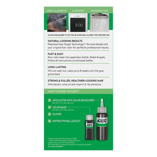 Just for Men Shampoo-In hajszínező, fekete H-55