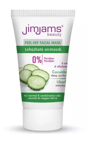 JimJams Vita Refresh uborkás lehúzható arcmaszk zsíros bőrre, 30 ml JJ3006
