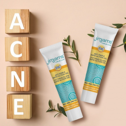 JimJams Pure & Clear Pattanás elleni rapid action gél, 15 ml