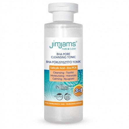 JimJams Pure & Clear BHA pórustisztító tonik, 200 ml