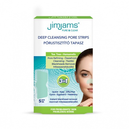 JimJams Pure & Clear pórustisztító tapasz, 5 db