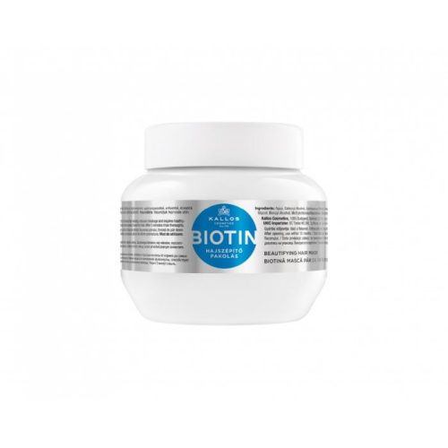Kallos Biotin hajszépítő pakolás, 275 ml
