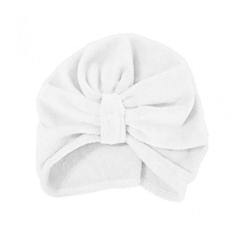 Kozmetikai bambusz frottír turbán, fehér