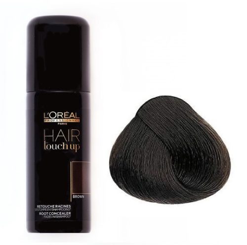 Loreal Hair Touch Up hajtő színező spray, barna, 75 ml