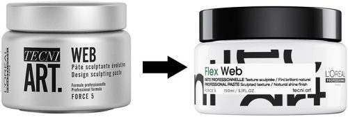 Loreal Tecni.Art FLex Web fényes hatású, extra erős hajformázó paszta, 150 ml