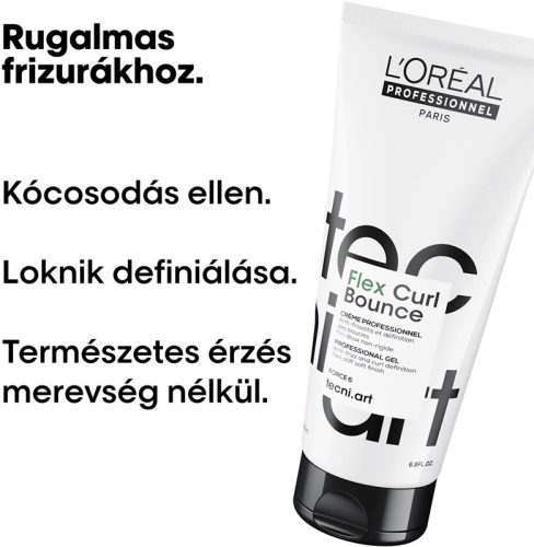 Loreal Tecni.Art Flex Curl Bounce hajformázó krém göndör hajra, 200 ml