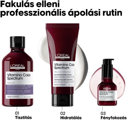 Loreal Serie Expert Vitamino Color Spectrum Purple hamvasító sampon, 300 ml