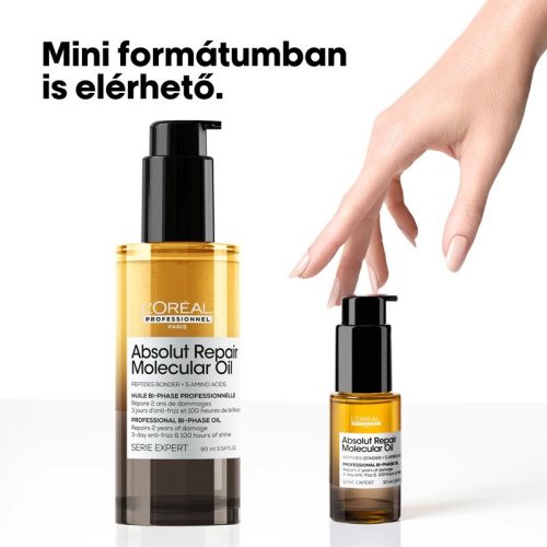 Loreal Serie Expert Absolut Repair Molecular kétfázisú olaj sérült hajra, 30 ml