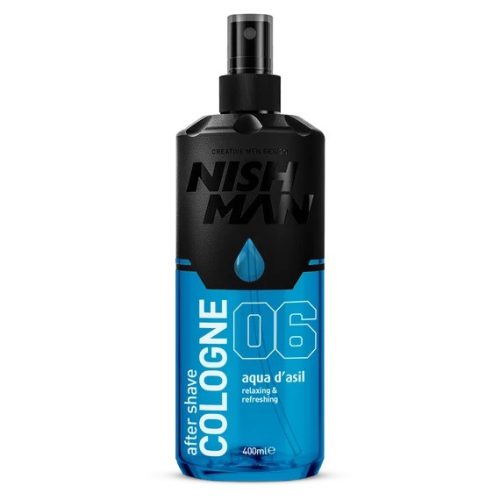 Nish Man After Shave Lotion Cologne 06 Aqua d'Asil borotválkozás utáni folyadék, 400 ml