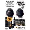 Nish Man Keratin Fiber hajdúsító és színező, sötétbarna, 20g