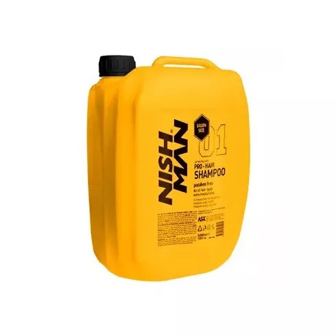 Nish Man Pro-Hair Keratin Complex hidratáló sampon Sérült hajra hajra,  5 l
