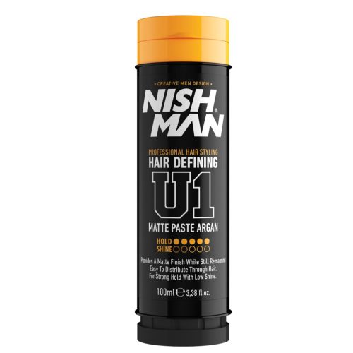 Nish Man Hair Defining Matte Paste Argan matt hajformázó erős, 100 ml