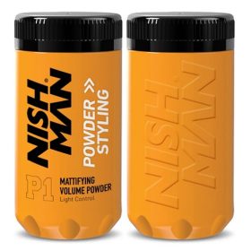 Nish Man Mattifying Volume hajformázó por, 20 g