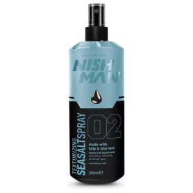   Nish Man Texturizing Kelp & Aloe Vera Sea Salt tengeri sós beszárító spray 02, 200 ml