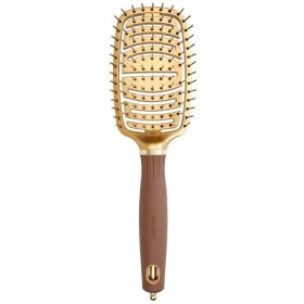   Olivia Garden Expert Care Flex Gold & Brown nylon sörtés hajkefe