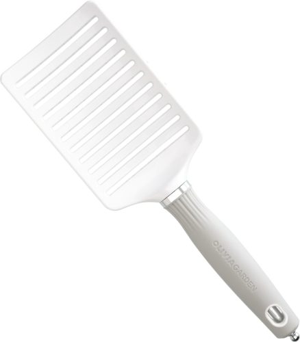 Olivia Garden Expert Care Vent White & Grey nylon sörtés hajkefe, Large