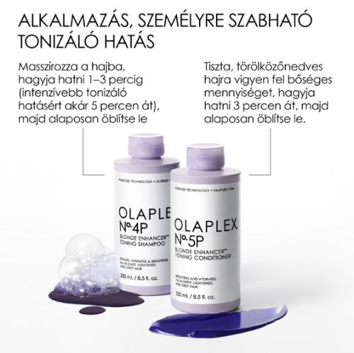 Olaplex No. 5P Blonde Enhancer Szőke hajra hajszínfokozó hamvasító kondicionáló, 1 l