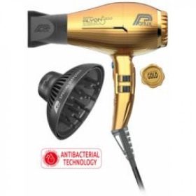   Parlux Alyon hajszárító 2250W, Gold + Parlux Magic Sense diffúzor