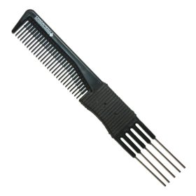 Chromwell fémvillás fésű fekete 74039