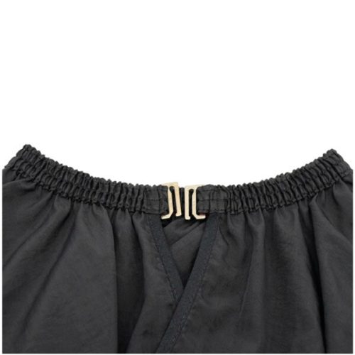 Chromwell ablakos beterítőkendő fekete, kapcsos, gumis, vízlepergető J-34