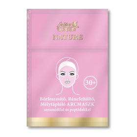   Golden Green Nature bőrfeszesítő, mélytápláló tablettás fátyol arcmaszk aktiváló szérummal, 1 db