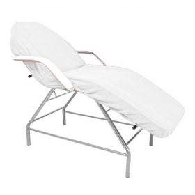   Kozmetikai ágyhuzat, gumis bambusz frottír, fehér, 75x210 cm