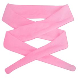 Kozmetikai kötős frottír bambusz fejpánt, rózsaszín